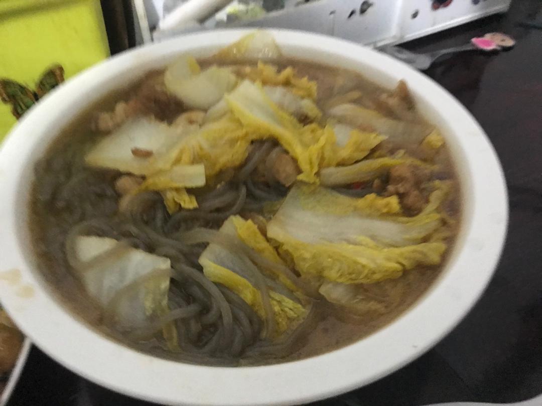猪肉白菜炖粉条