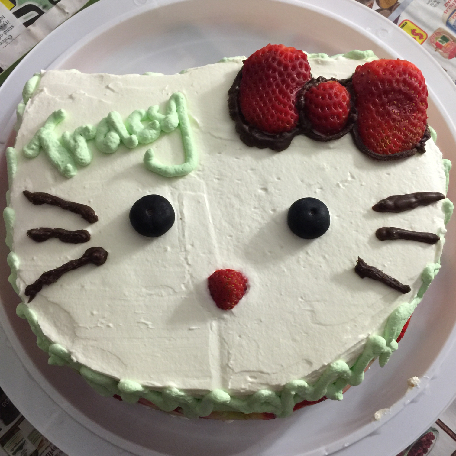 hello kitty 生日蛋糕