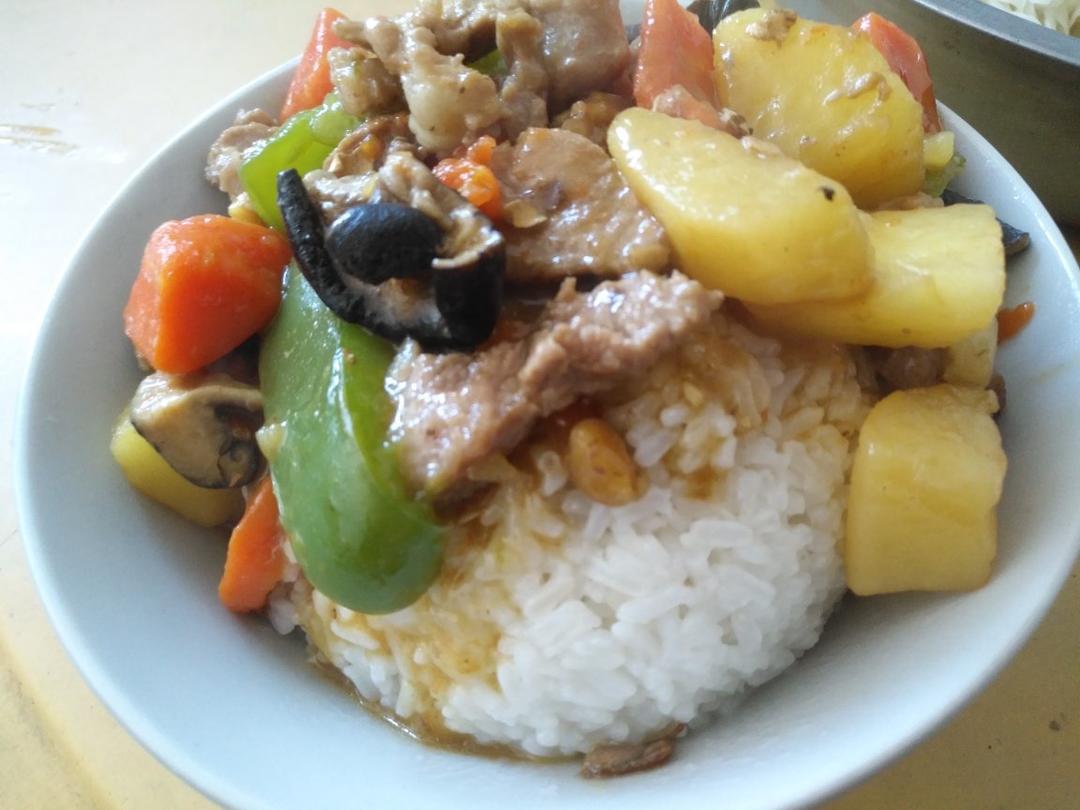 ㊙️香菇土豆肉沫拌饭❗️比外卖还好吃