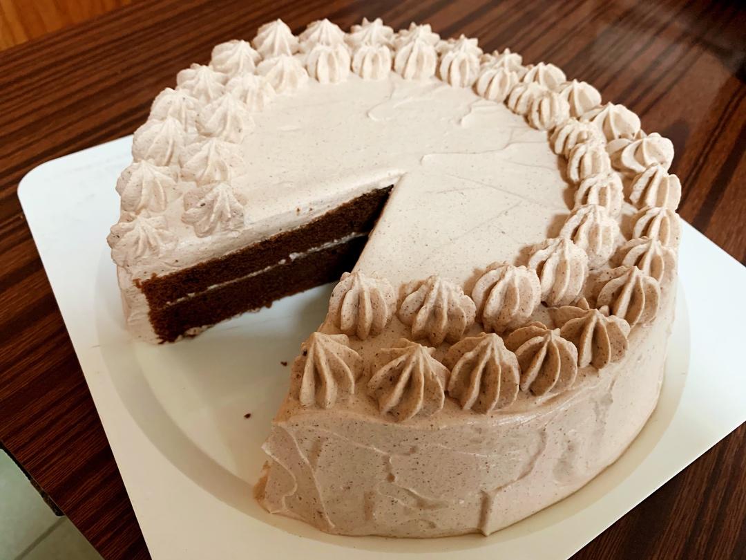 巧克力奶油蛋糕/巧克力奶油的操作手法。/「戚风及其衍生」烘焙视频蛋糕篇2