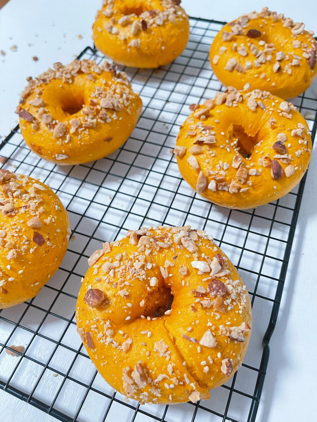 无油无糖｜不加水不加奶的南瓜贝果