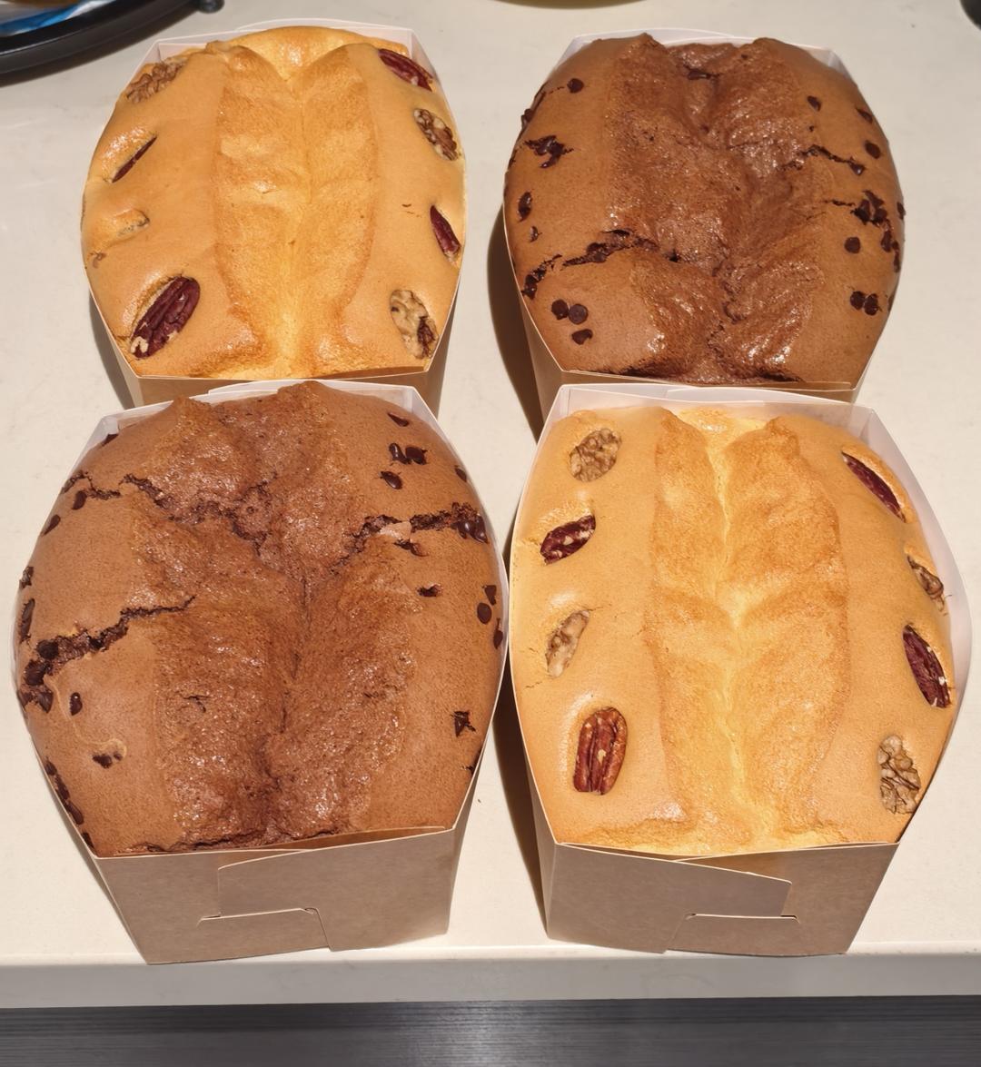 两种口味金枕蛋糕 | 不塌陷 无泡打粉