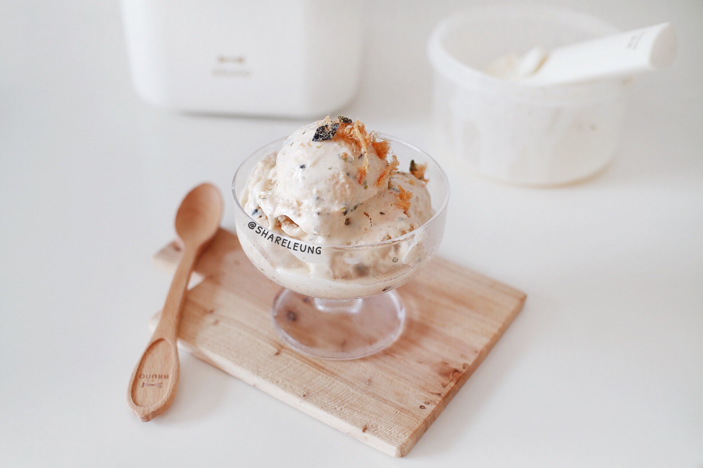 奶香肉松海苔冰淇淋【BRUNO冰淇淋机食谱】的做法