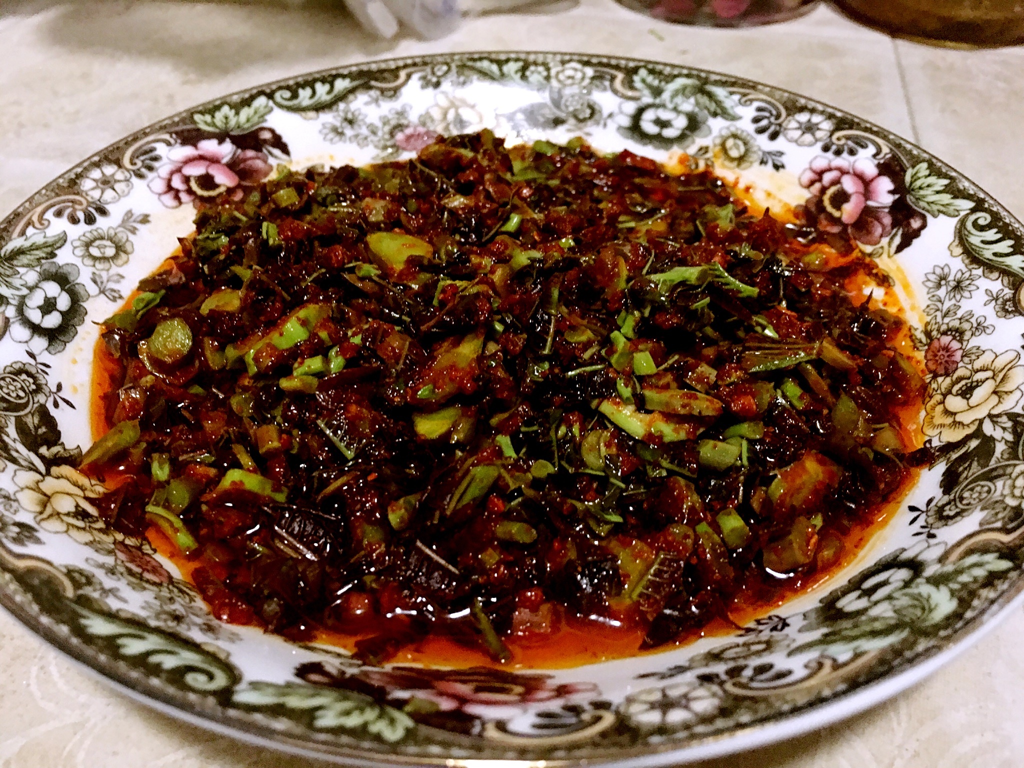 香椿辣子（小时候的味道）家乡菜的做法