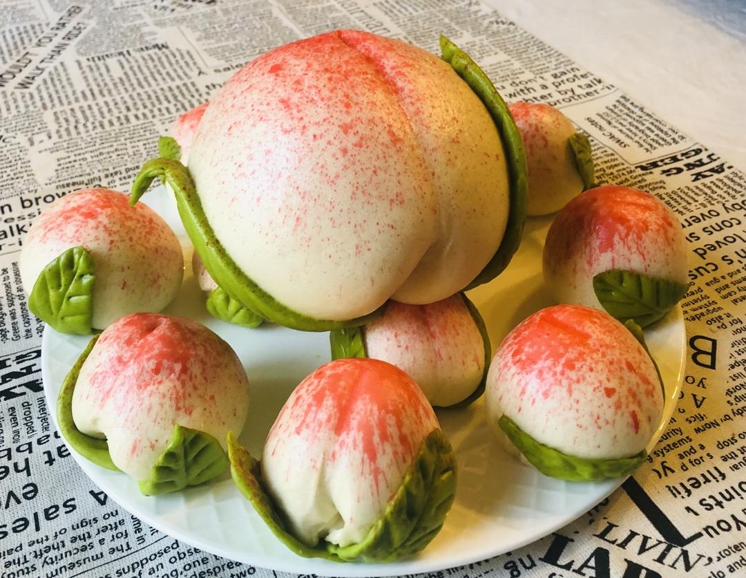 老人生日纯手工祝寿寿桃