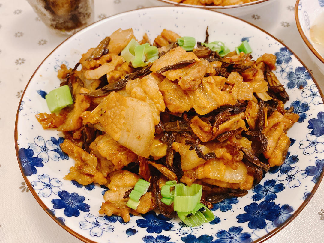 卜豆角炒肉