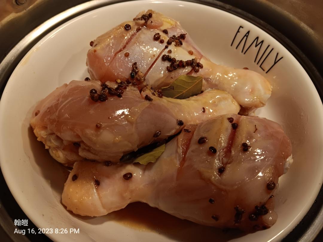 无油版巨嫩无比的椒盐蒸鸡腿🍗
