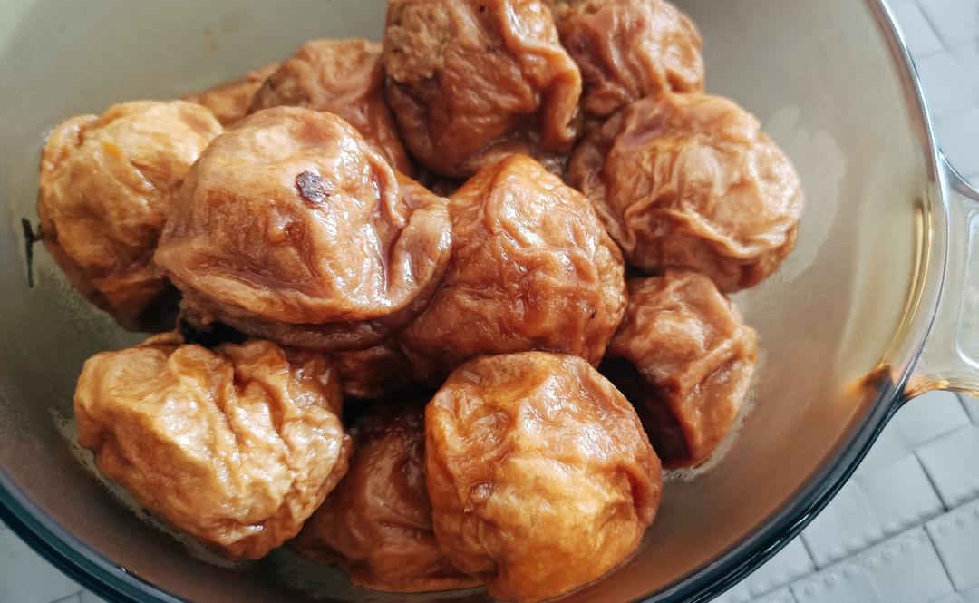 红烧油面筋塞肉