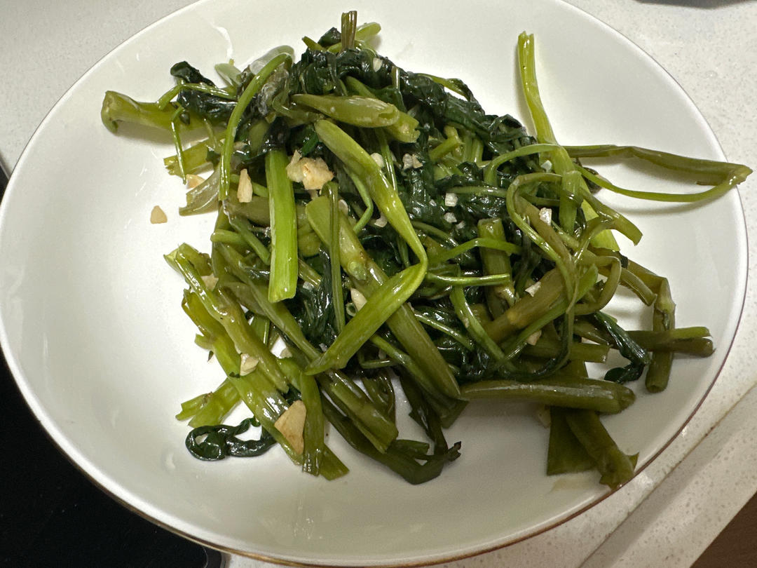 广东大排档风味椒丝腐乳炒空心菜
