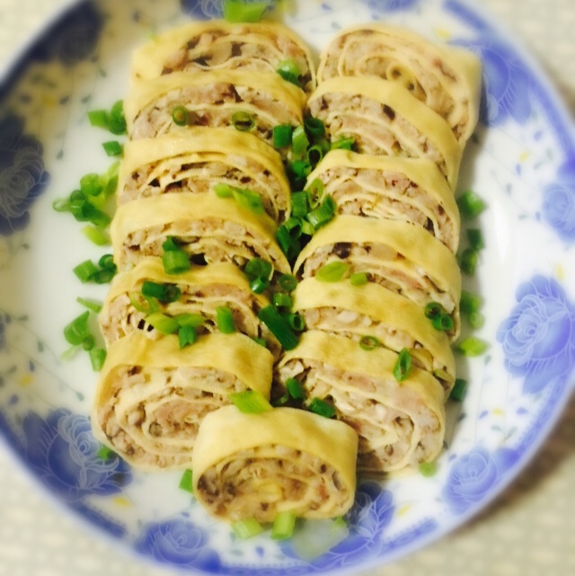 豆腐皮猪肉卷