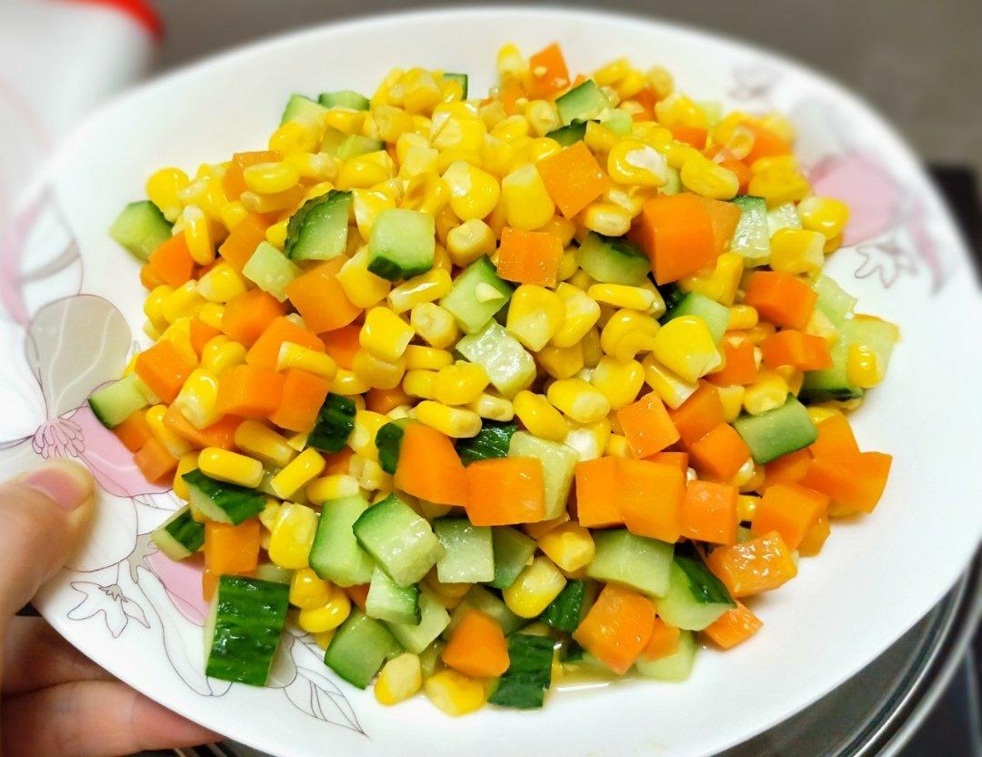 胡萝卜玉米炒青瓜-健康减脂菜
