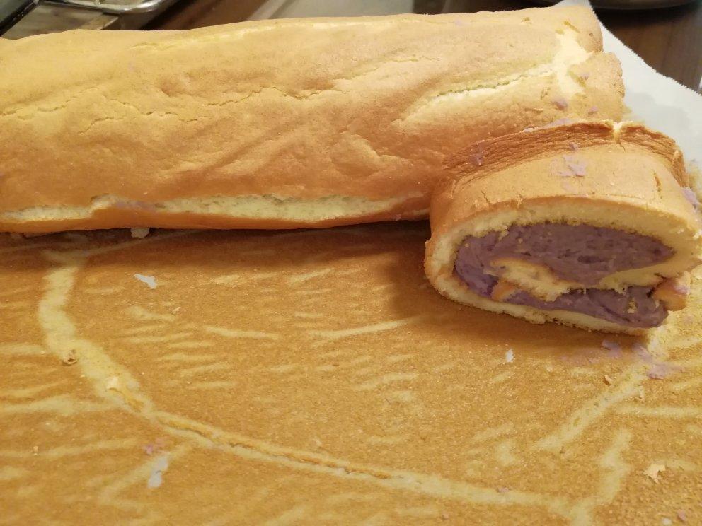 芋泥蛋糕卷（附芋泥做法）