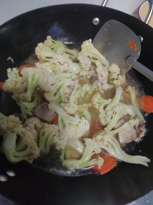 花菜放个汤的做法 步骤7
