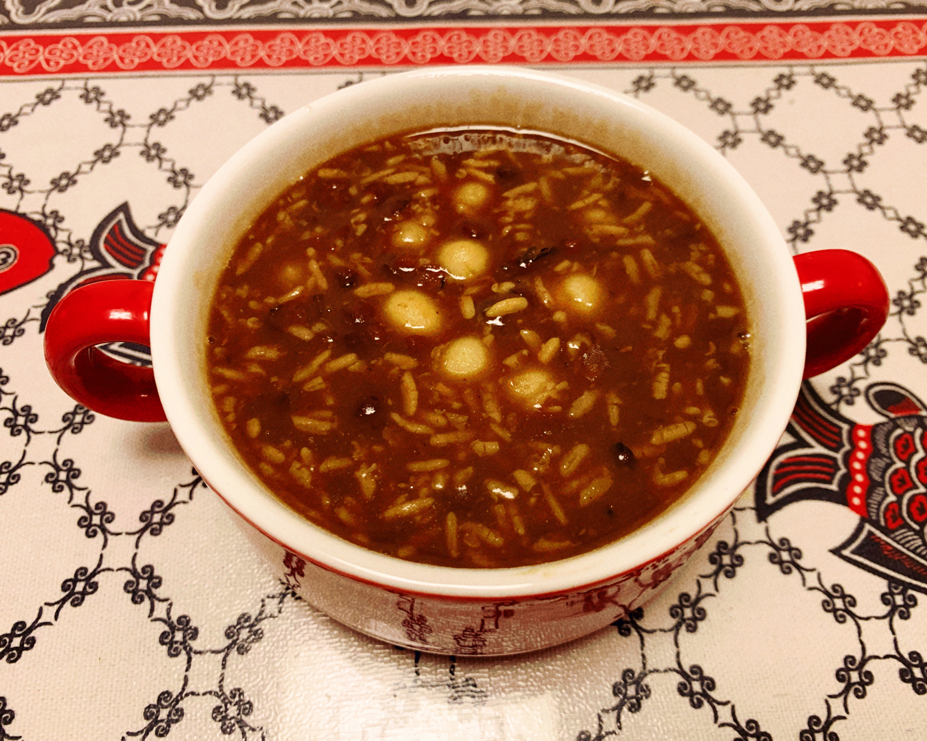 酒酿赤豆小圆子汤的做法