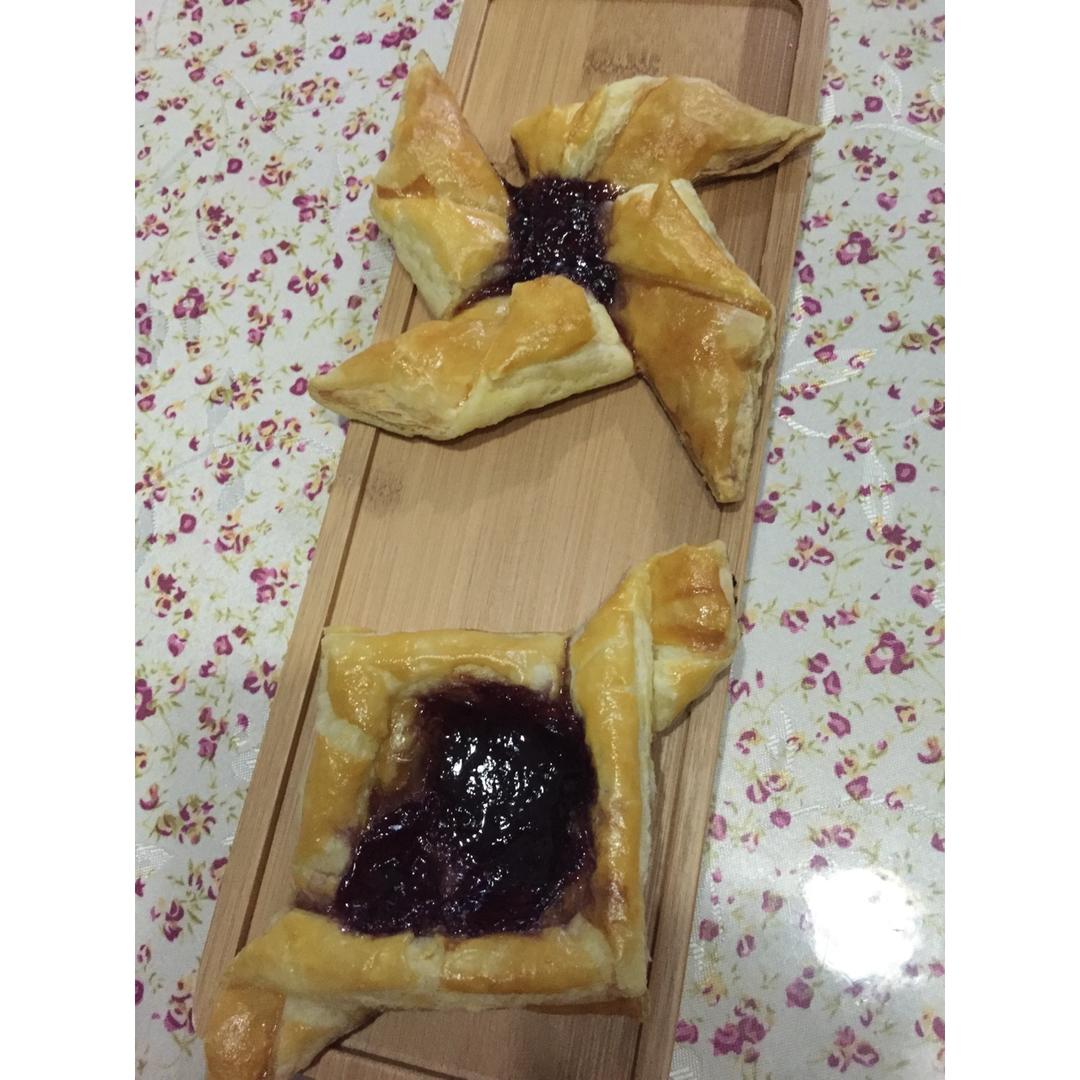 基础千层酥皮做法--附果酱酥、风车酥、蝴蝶酥和羊角酥整形