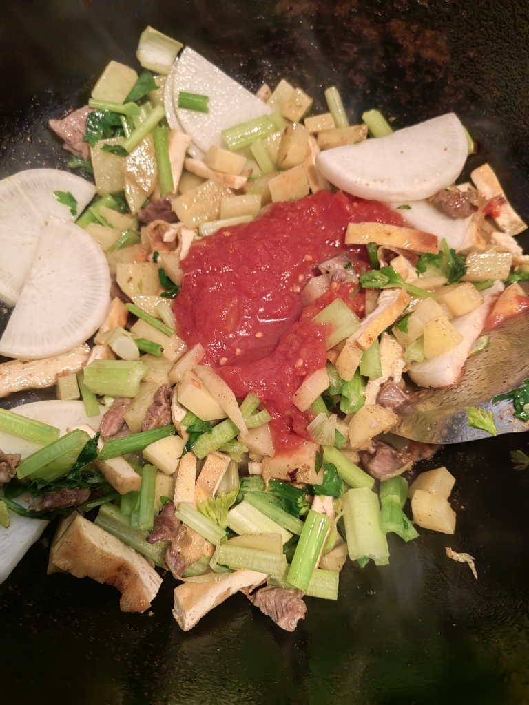 羊肉杂蔬酸疙瘩汤的做法 步骤8