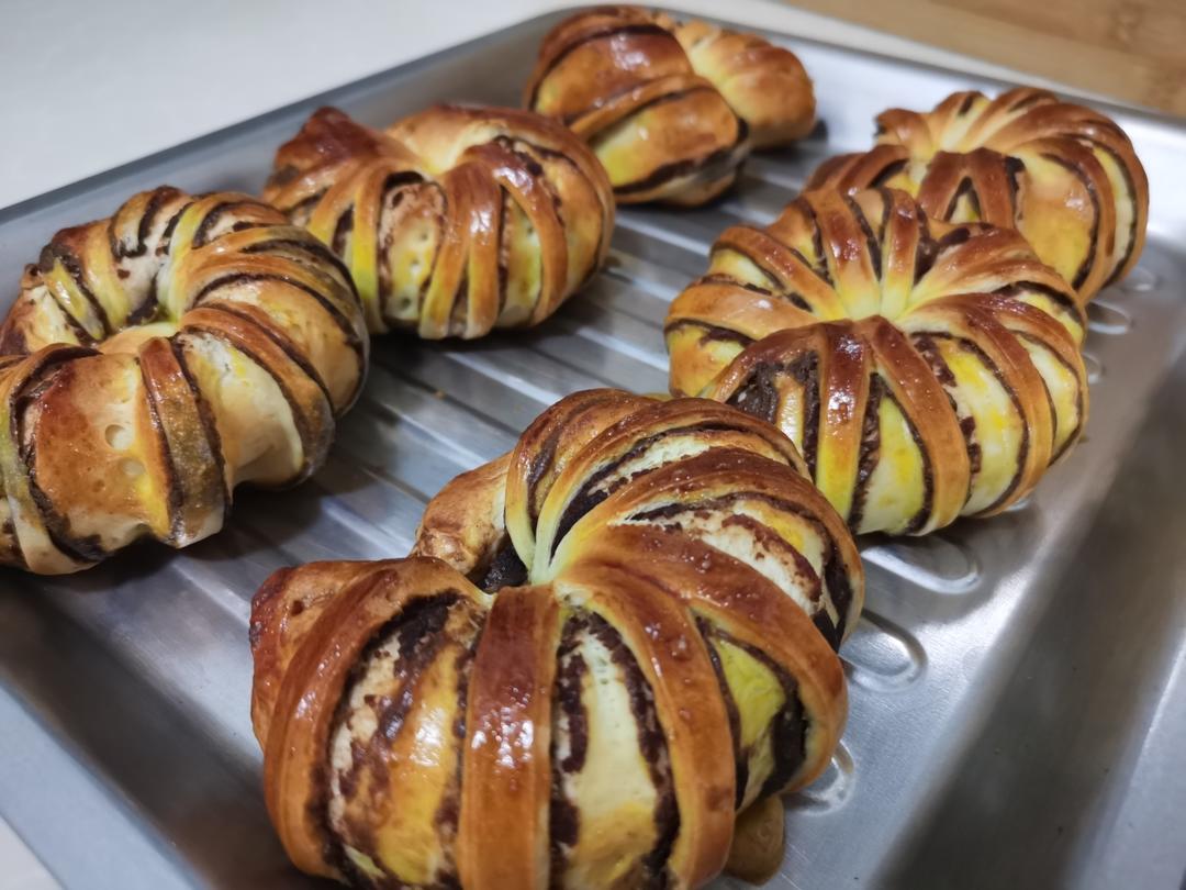 零失败✔豆沙圈面包✔