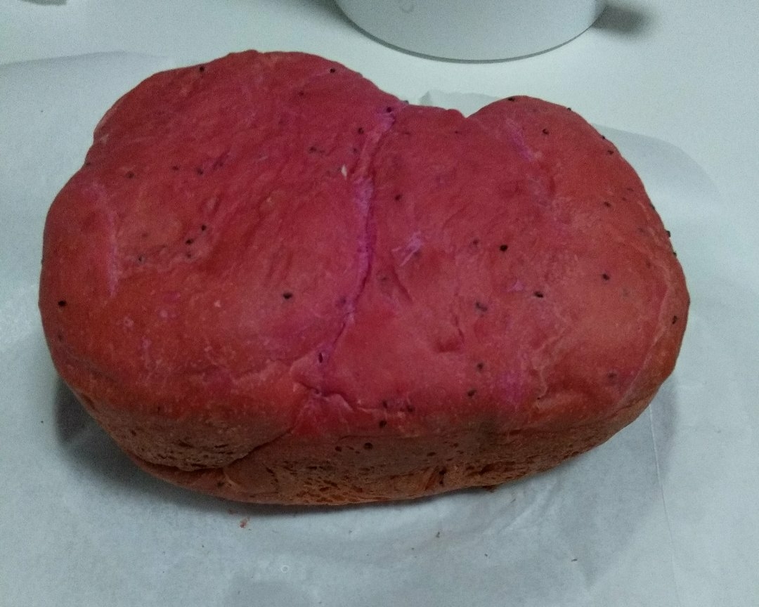 #万能的面包机#火龙果面包的做法