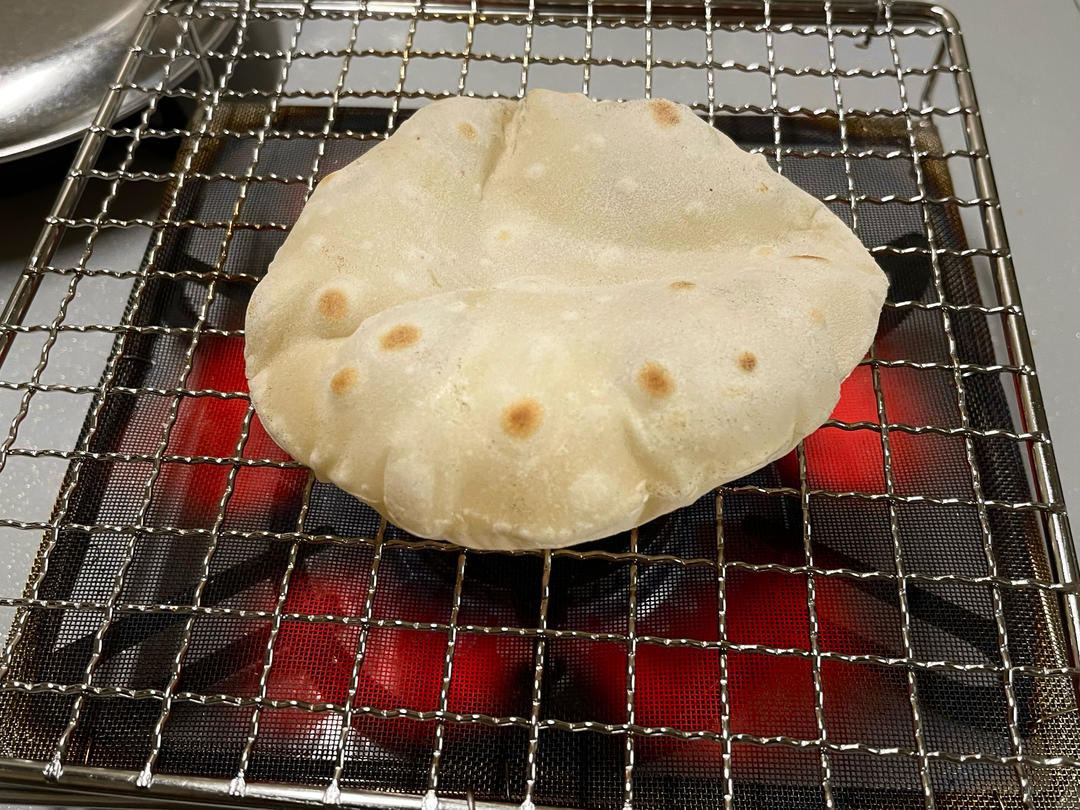 无油高萌气球饼~Roti，Phulka印度薄饼，中式单饼