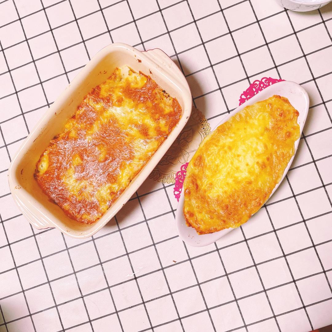培根芝士焗土豆泥【松下微蒸烤箱DS900】