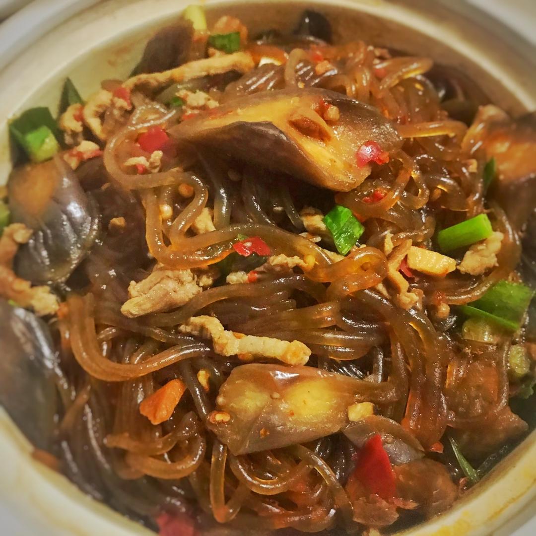 李子涵lydia做的肉末茄子粉丝煲