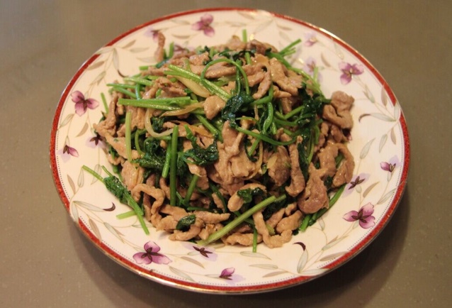 芫爆猪肉丝