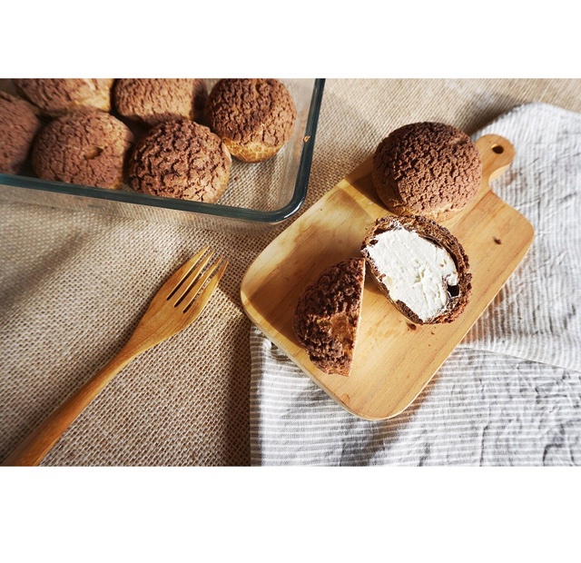 巧克力酥皮泡芙