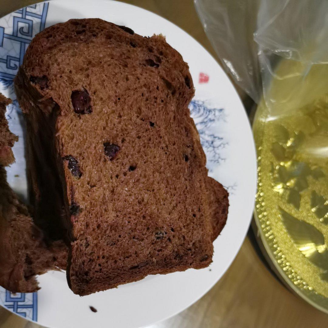 巧克力蔓越梅吐司