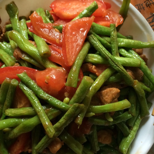 豆角炒肉