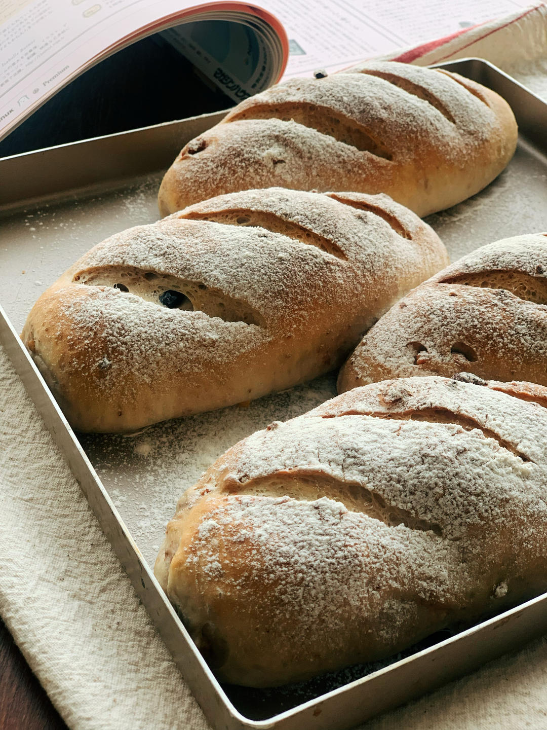 核桃蔓越莓软欧包