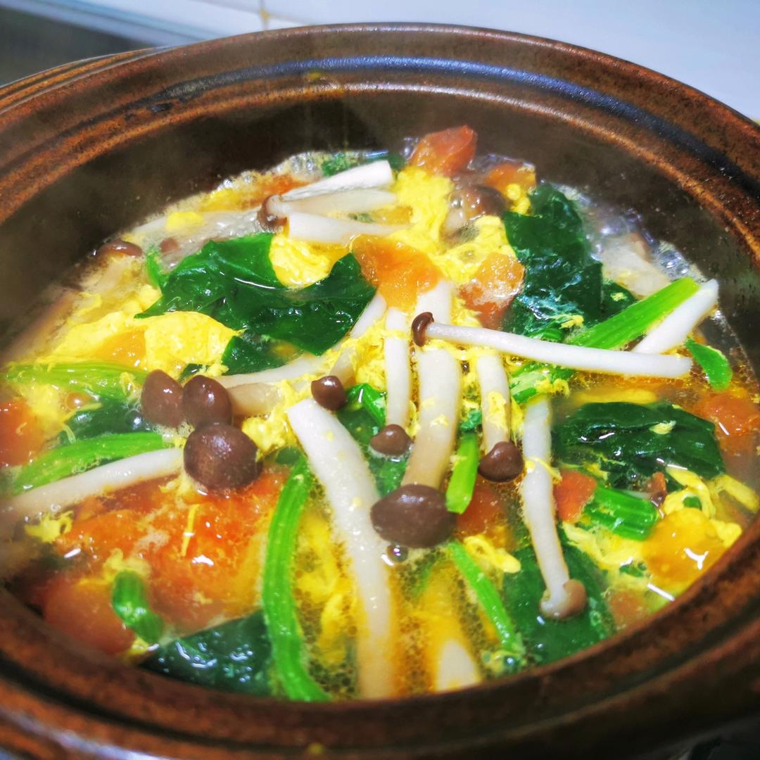 菠菜鲜蔬汤