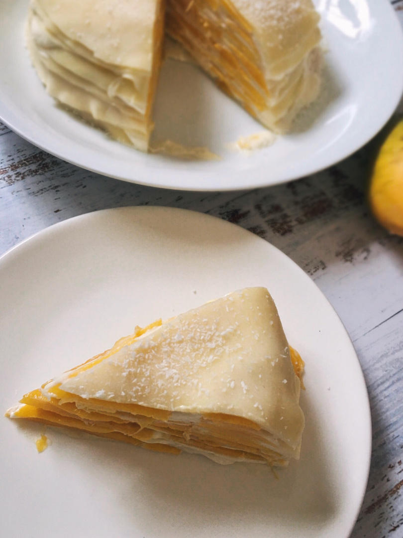 芒果千层蛋糕，100%成功告别煎皮无能