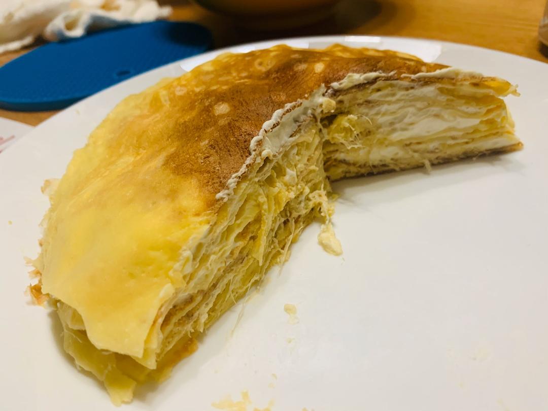 榴莲千层（超软糯蛋皮配方٩( ᐛ )و