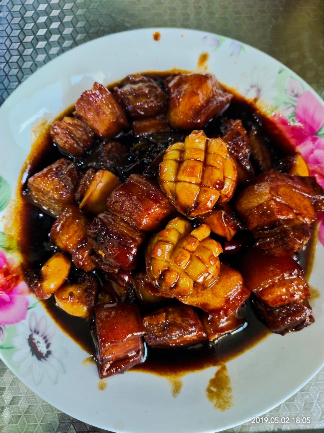 过年硬菜【鲍鱼红烧肉】