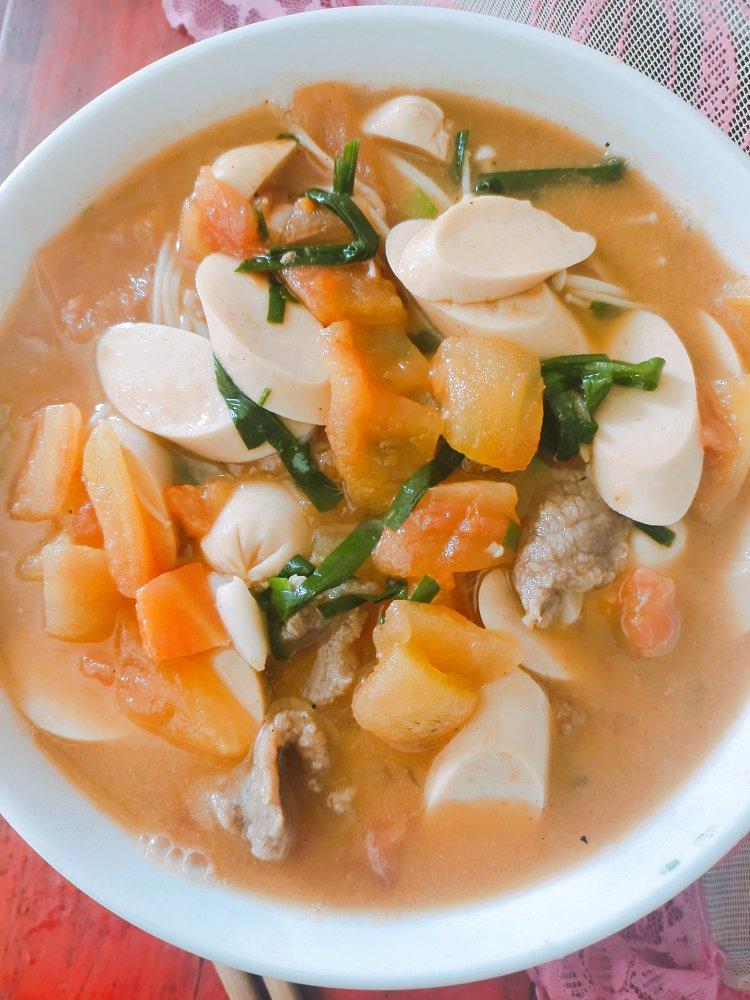 番茄肥牛金针菇