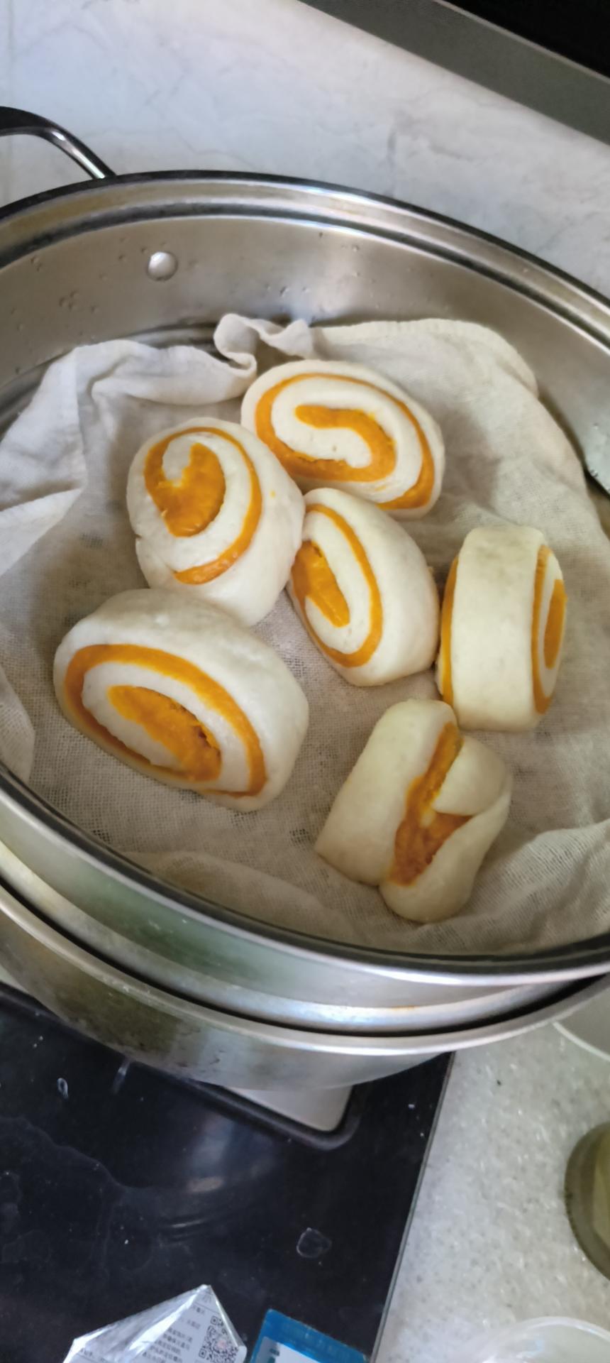 高颜值南瓜双色小馒头