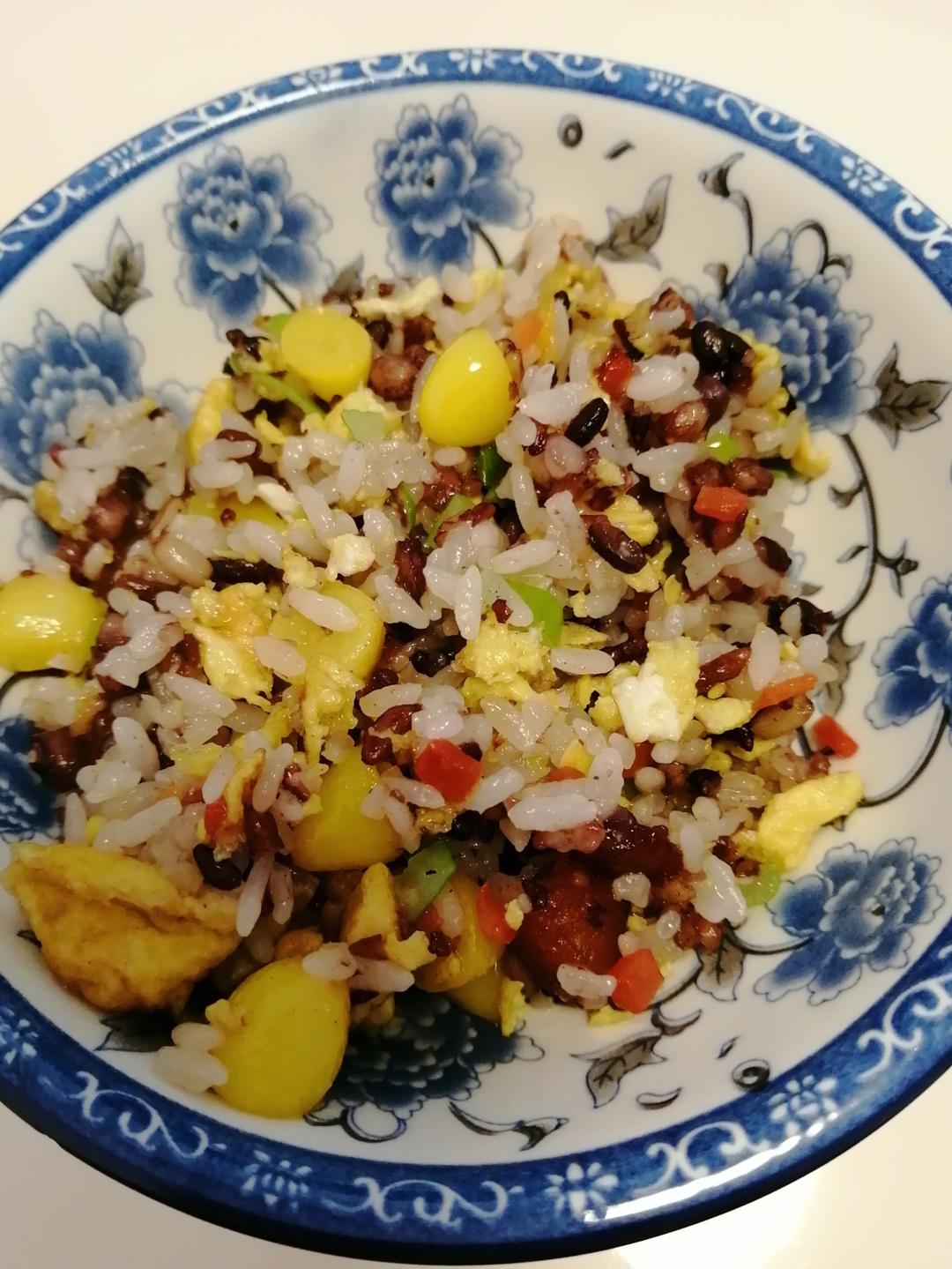 虾仁银杏炒饭