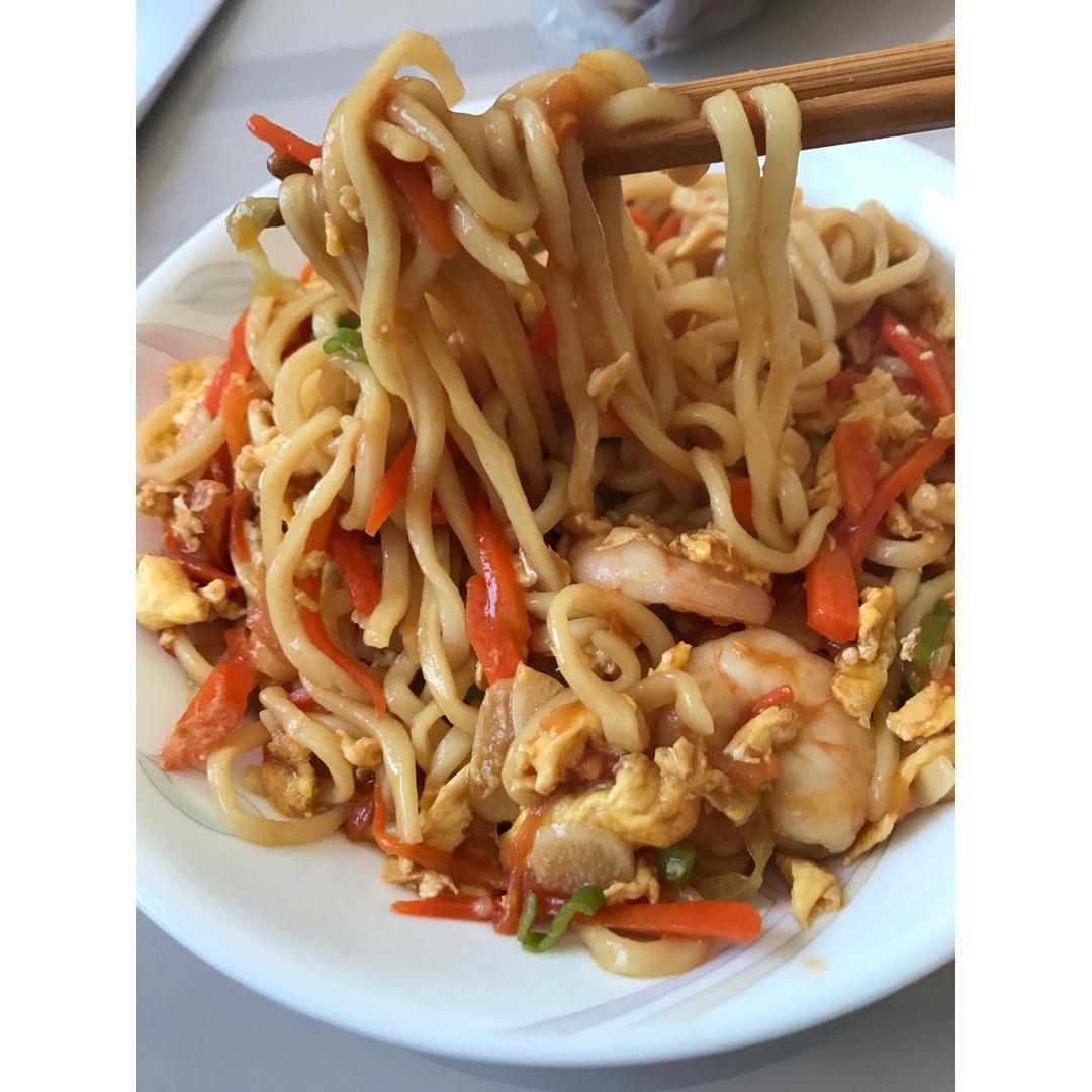 海鲜炒面