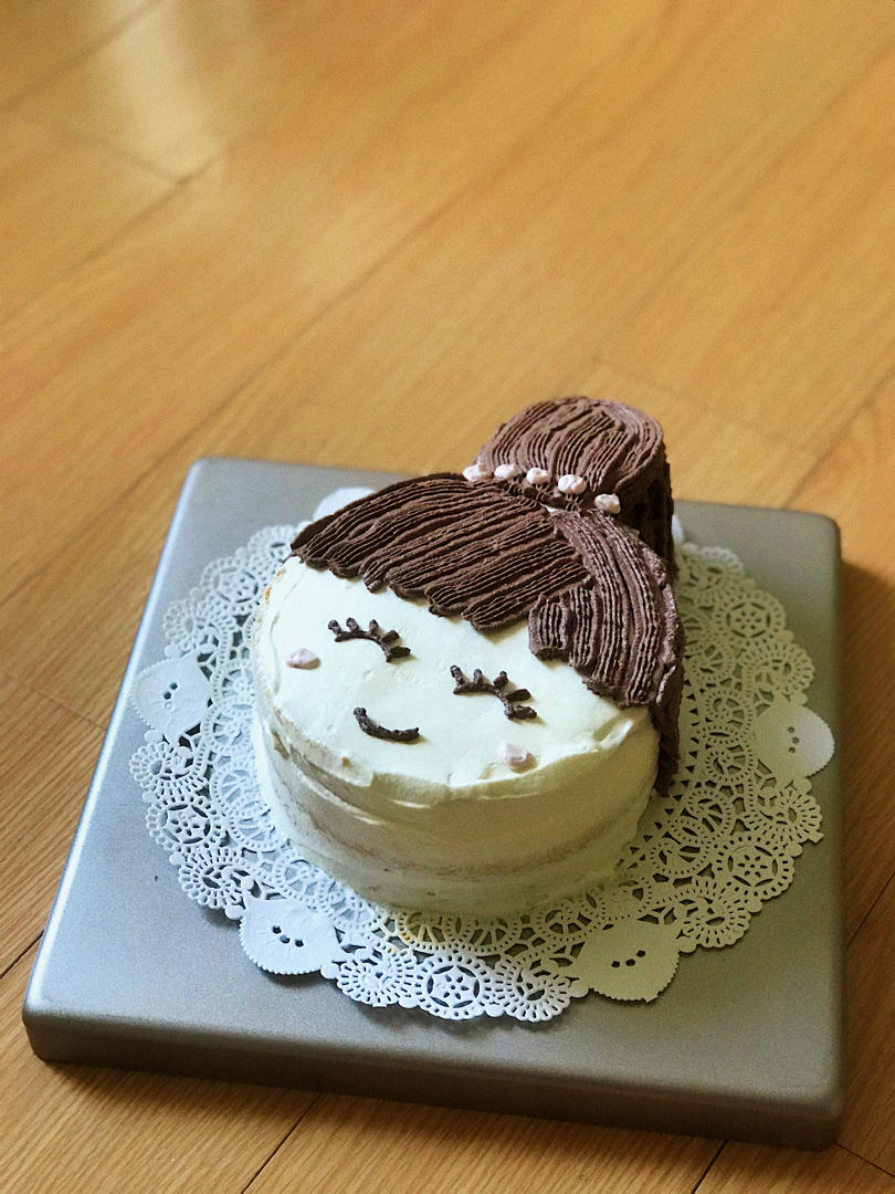 娃娃头生日蛋糕