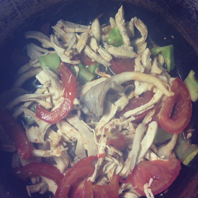 番茄蘑菇炒鸡胸肉