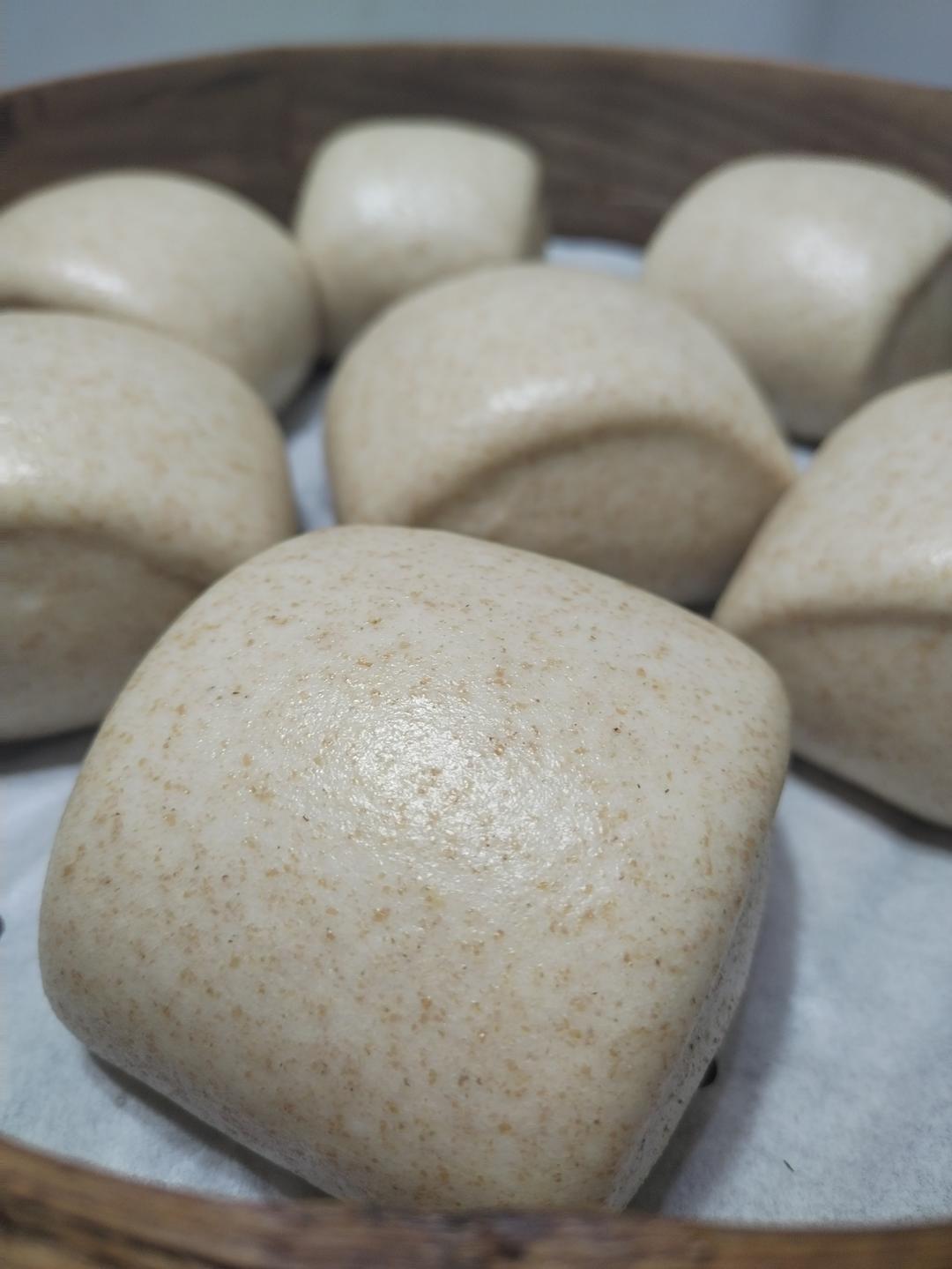 一次发酵，比面包还好吃的全麦馒头