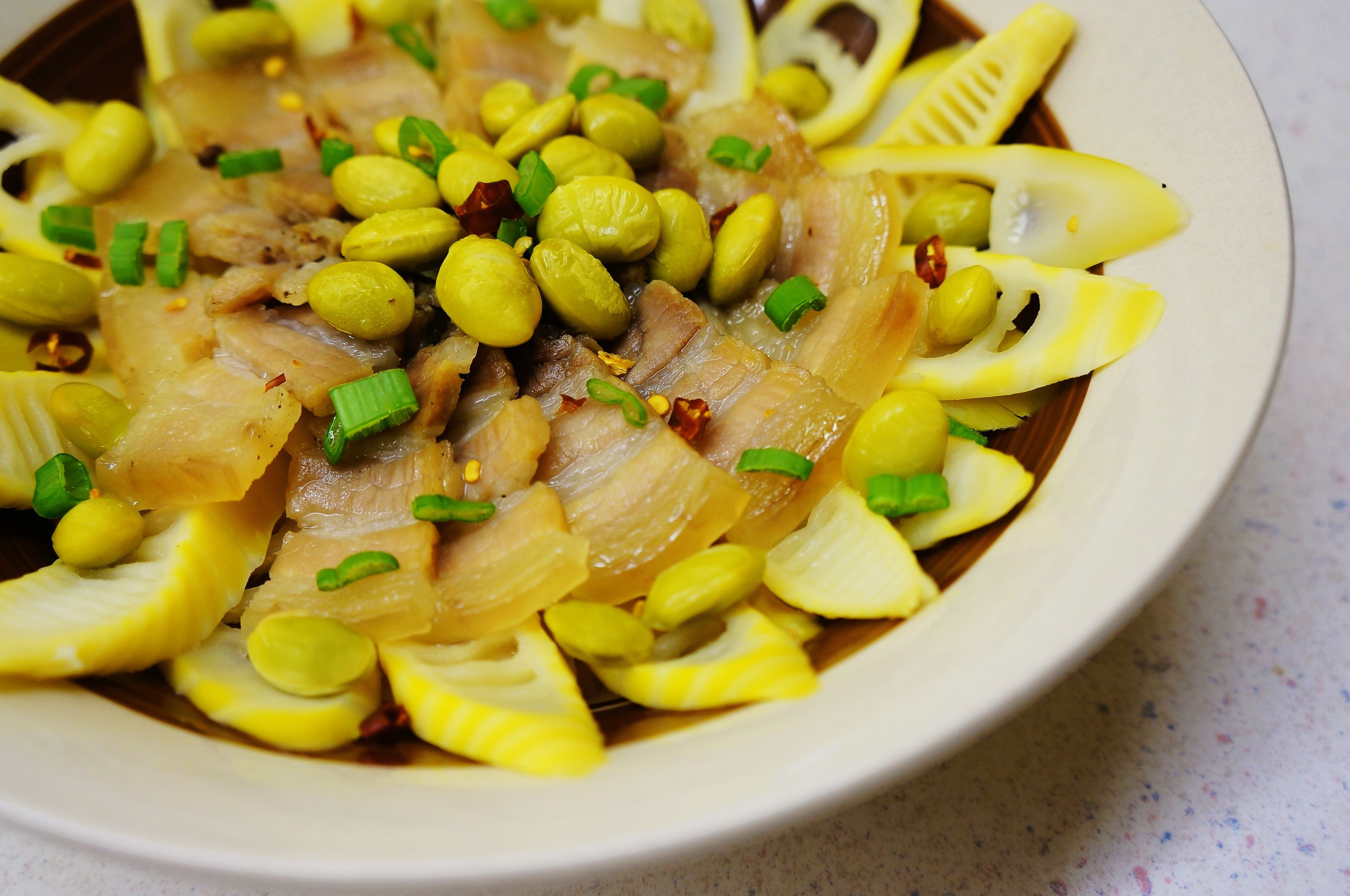 tendermint做的咸肉蒸春笋