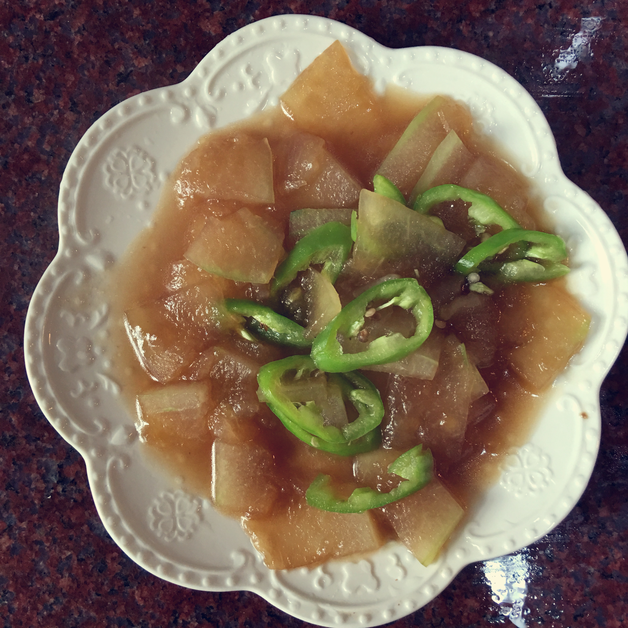 蚝油焖冬瓜