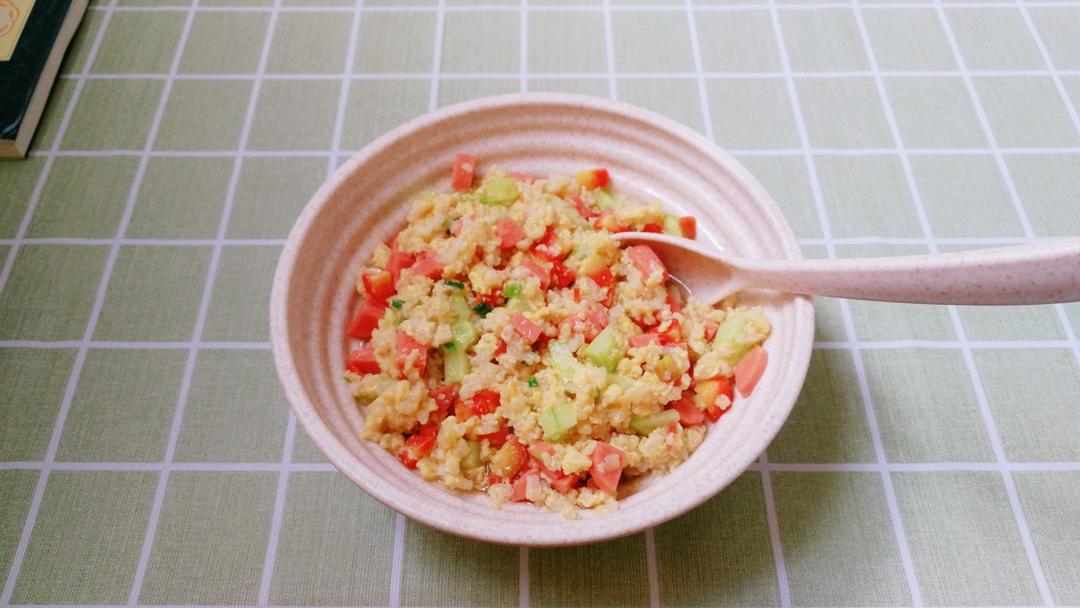 七彩果蔬炒饭－打败肉食