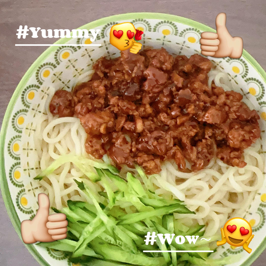 家常面~超简单又好吃的炸酱面🍜肉酱拌面