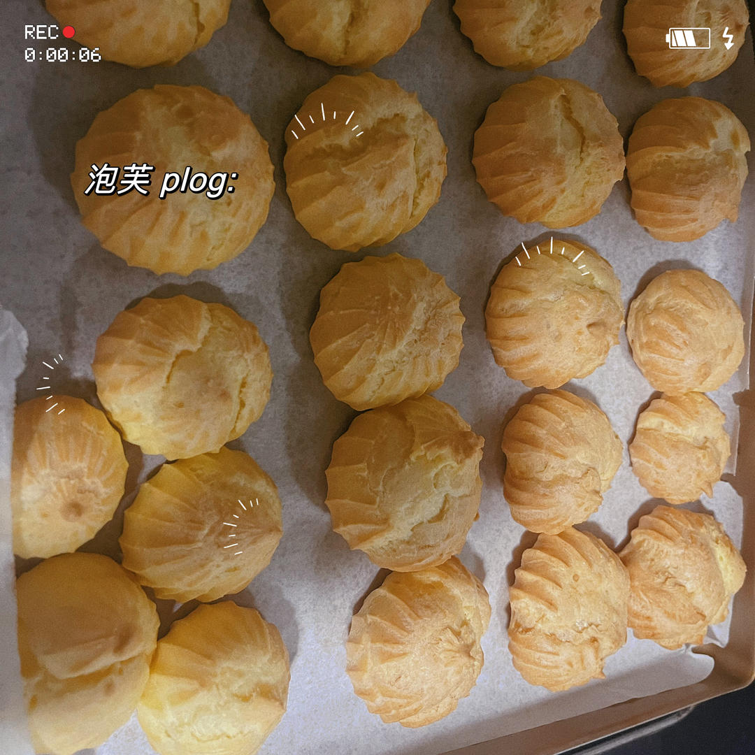 简单易成功的奶油小泡芙做法