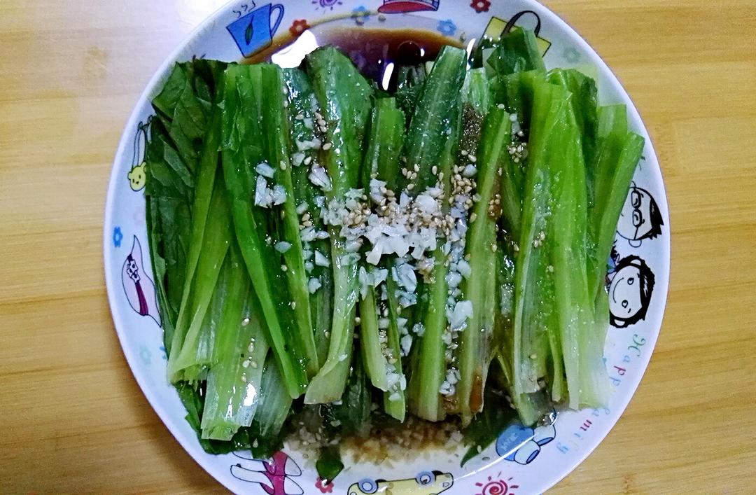 油淋油麦菜的做法