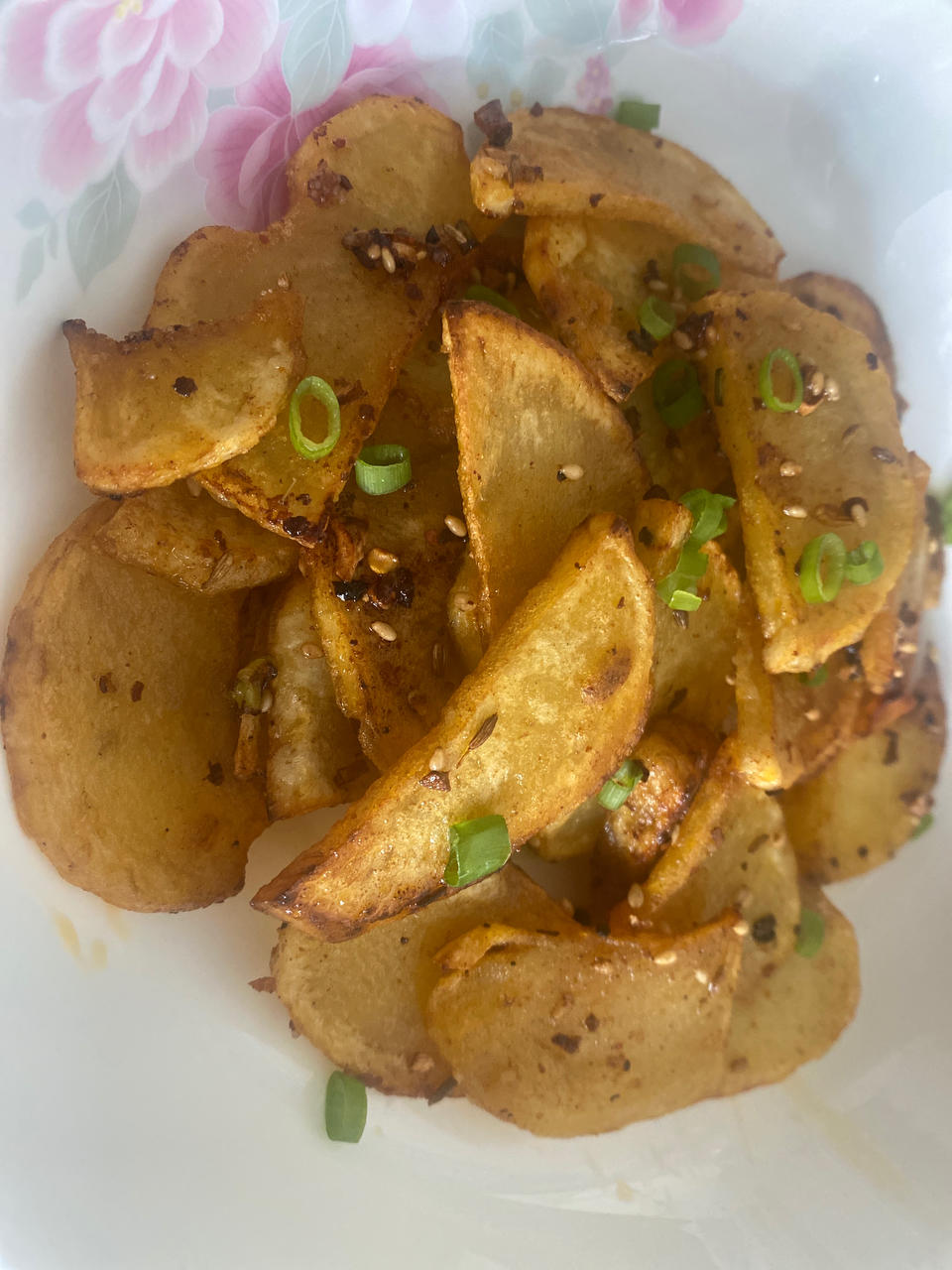 做法超级简单❗️比烧烤还好吃孜然麻辣土豆片