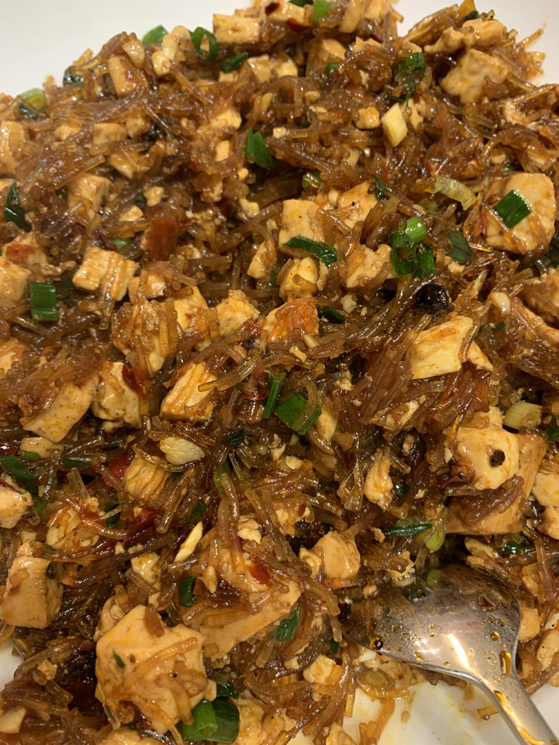 老干妈麻辣豆腐粉丝包！超级过瘾