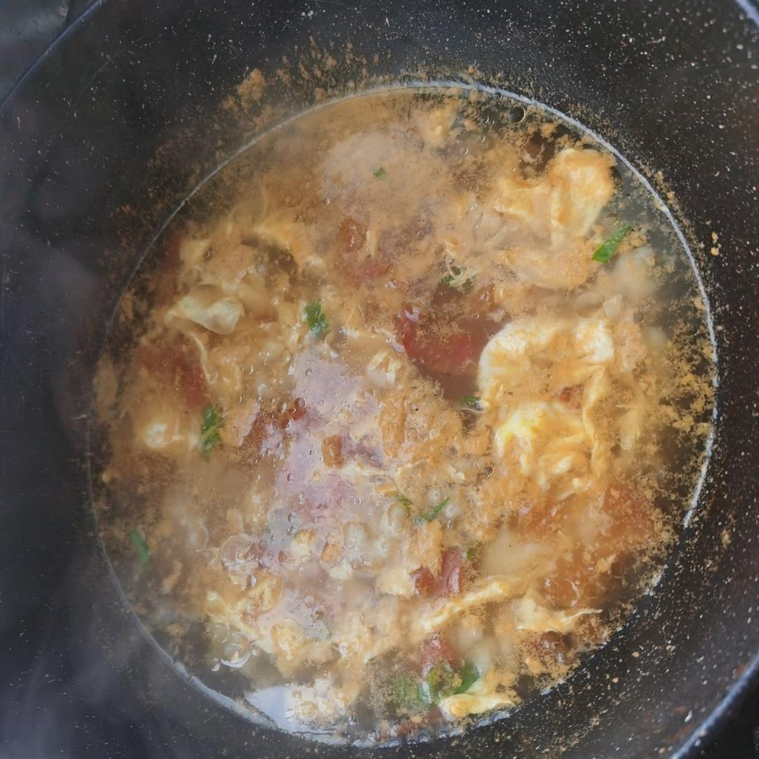 西红柿鸡蛋疙瘩汤